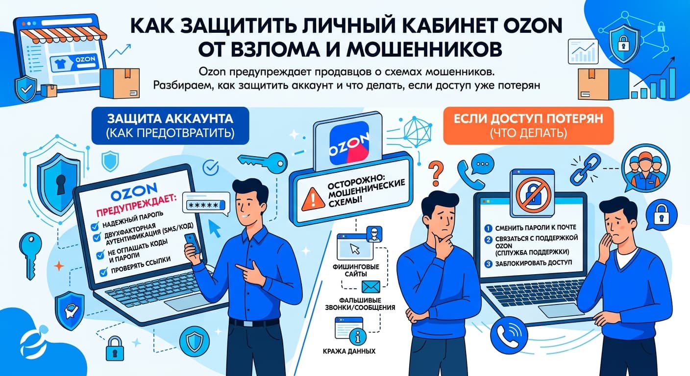 Как защитить личный кабинет Ozon от взлома и мошенников