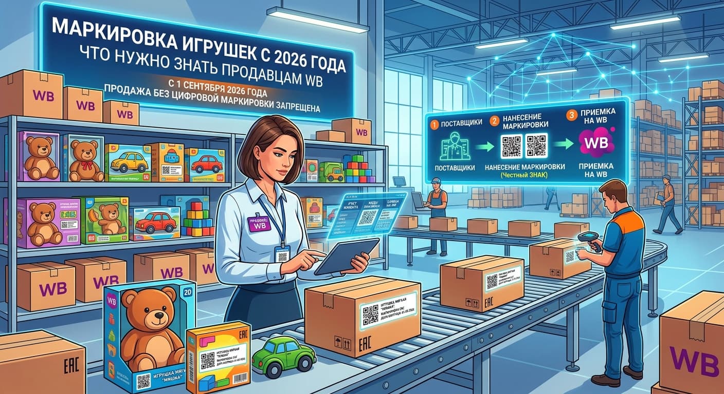 Маркировка игрушек с 2026 года: что нужно знать продавцам WB
