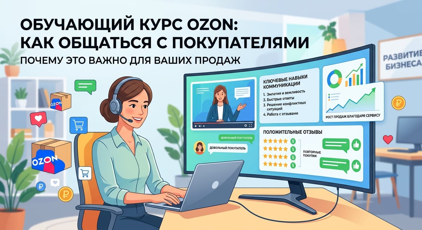Ozon запустил курс по общению с покупателями для продавцов