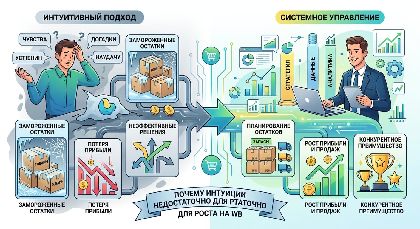 Системный e-commerce: почему интуиции недостаточно для роста на WB