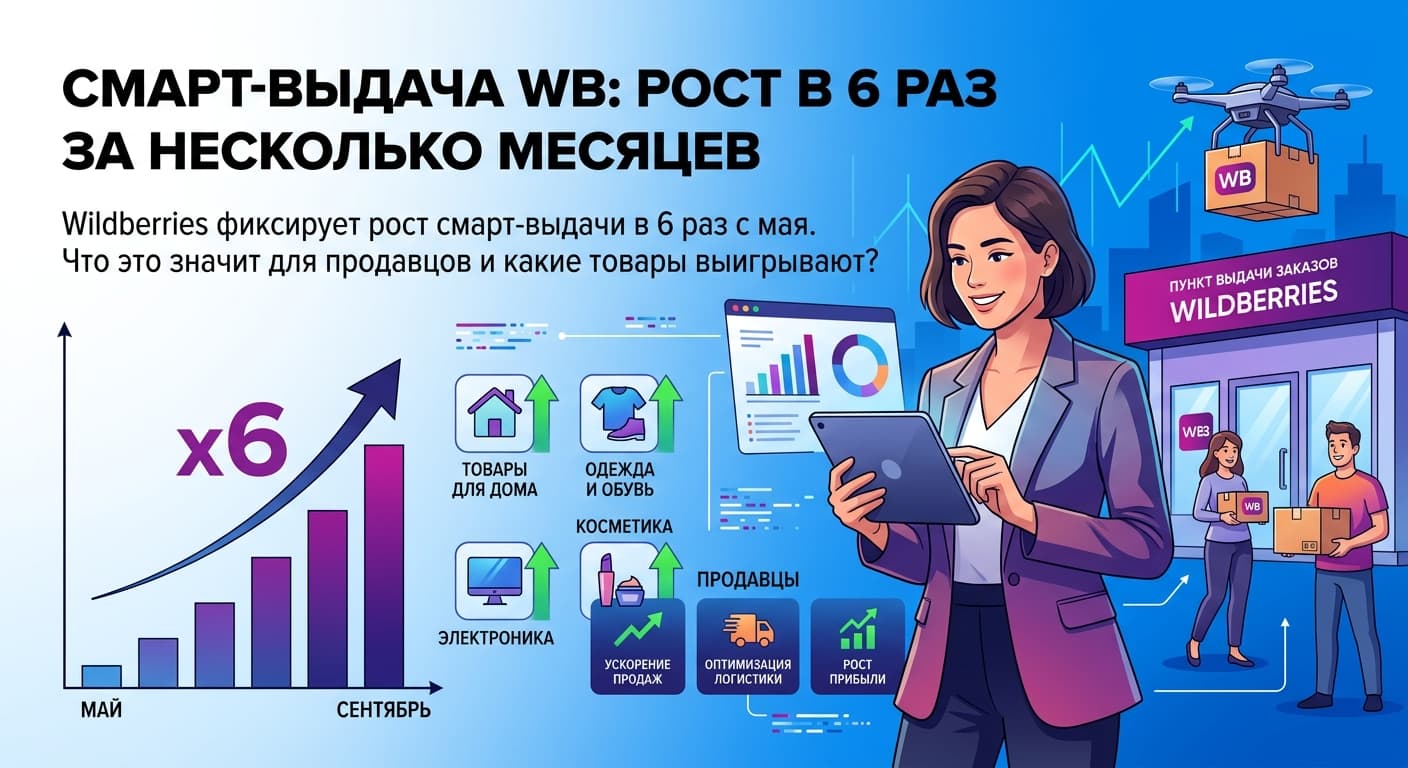 Смарт-выдача WB: рост в 6 раз за несколько месяцев