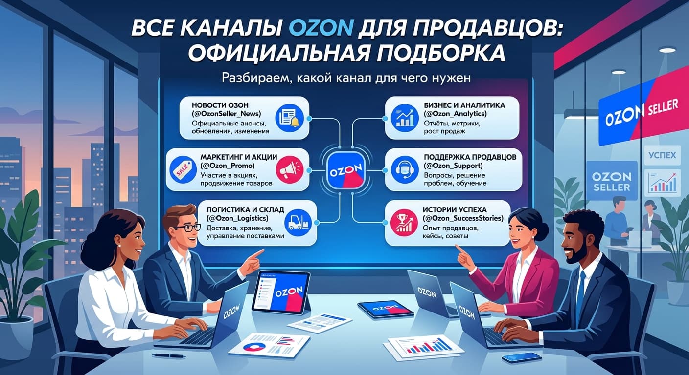 Все каналы Ozon для продавцов: официальная подборка