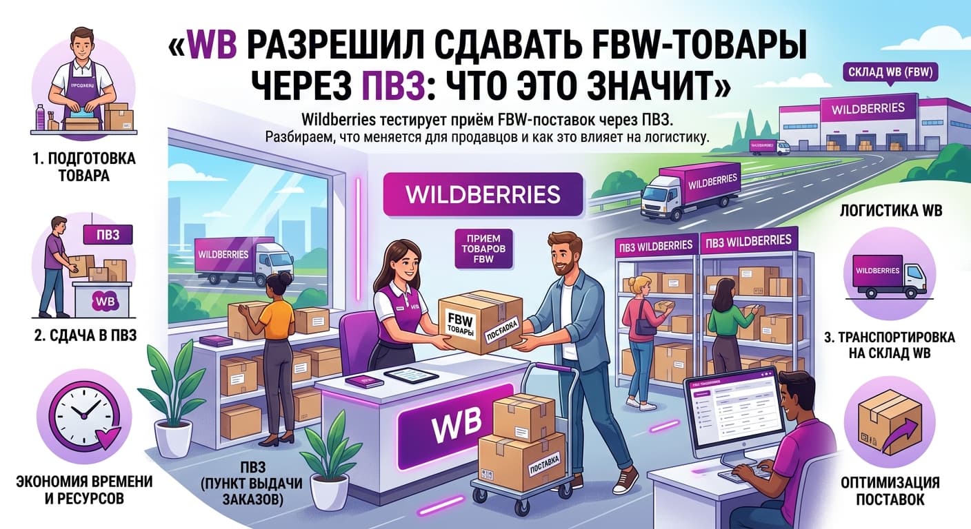 WB разрешил сдавать FBW-товары через ПВЗ: что это значит