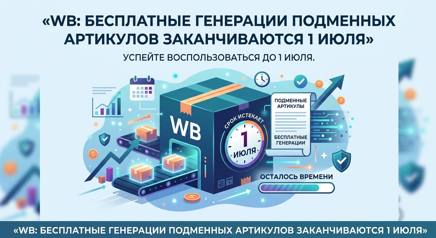 WB: бесплатные генерации подменных артикулов заканчиваются 1 июля