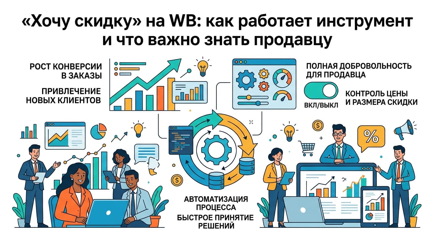 «Хочу скидку» на WB: как работает инструмент и что важно знать продавцу