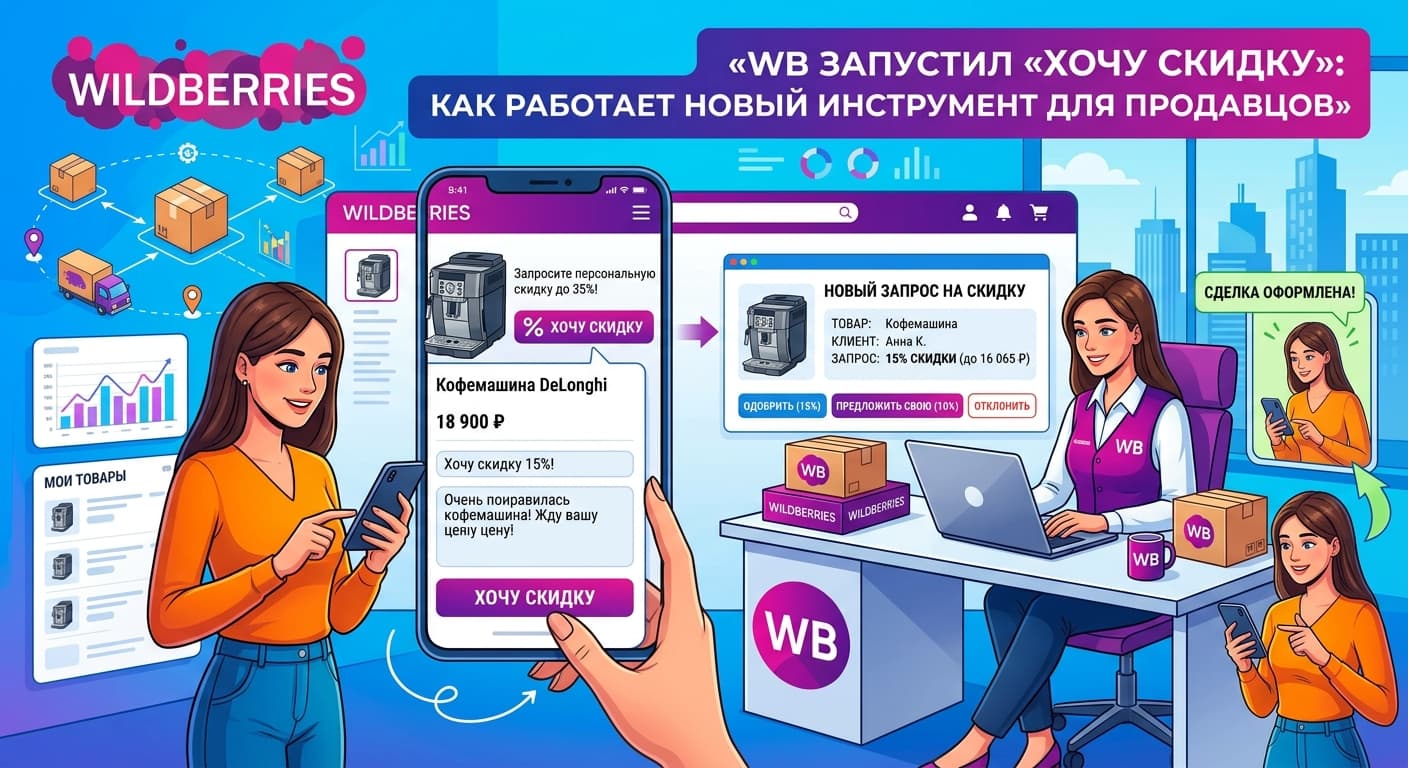 WB запустил «Хочу скидку»: как работает новый инструмент для продавцов