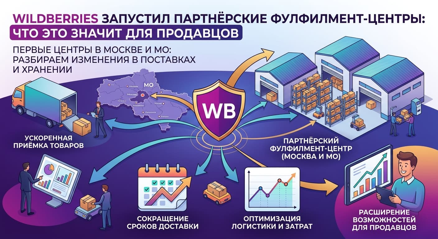 Wildberries запустил партнёрские фулфилмент-центры: что это значит для продавцов