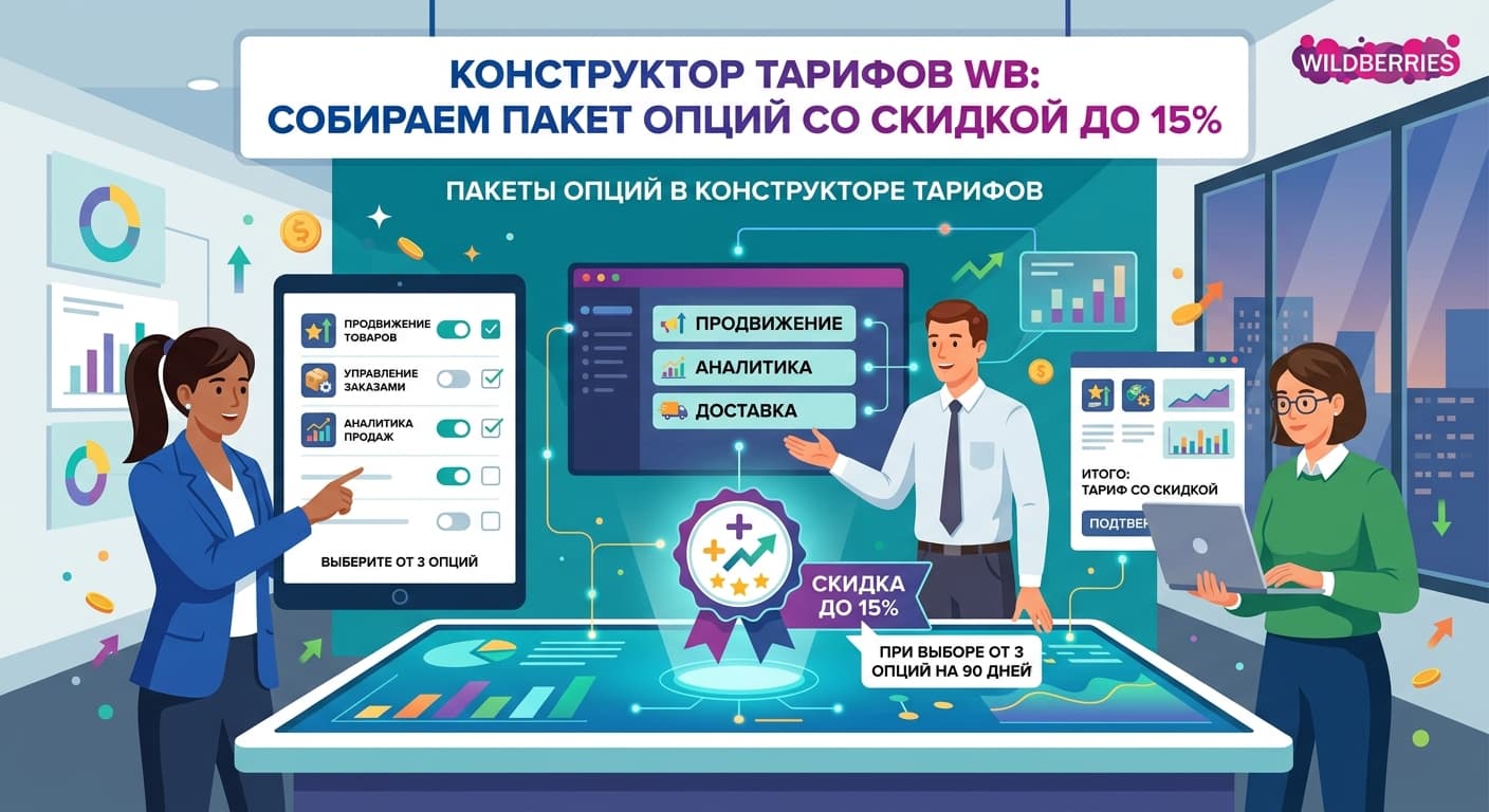 Конструктор тарифов WB: собираем пакет опций со скидкой до 15%