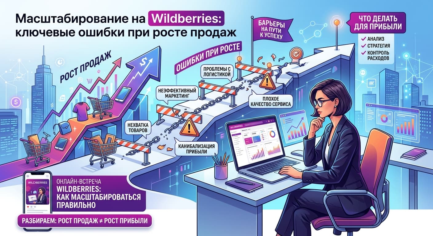 Масштабирование на Wildberries: ключевые ошибки при росте продаж