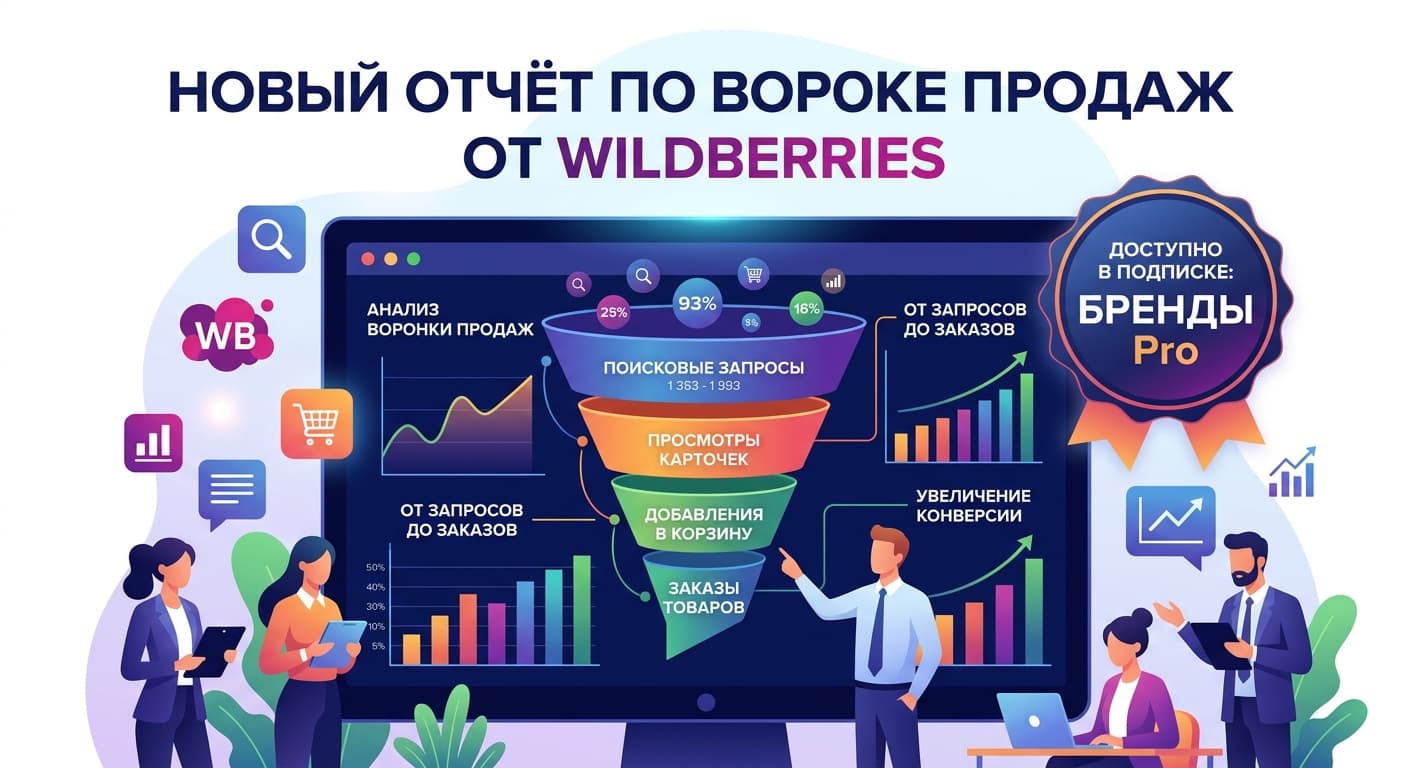 Wildberries запустил отчёт по воронке продаж для брендов