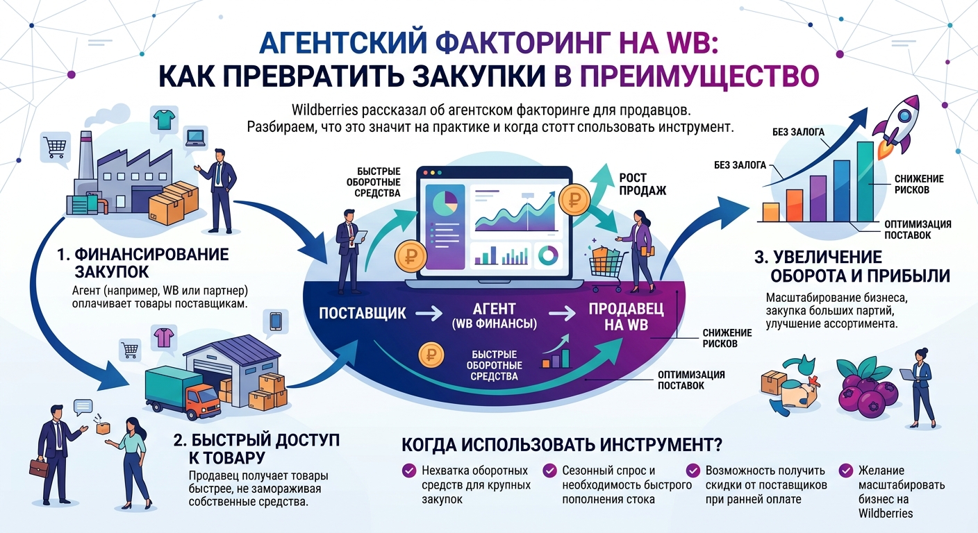 Агентский факторинг на WB: как превратить закупки в преимущество