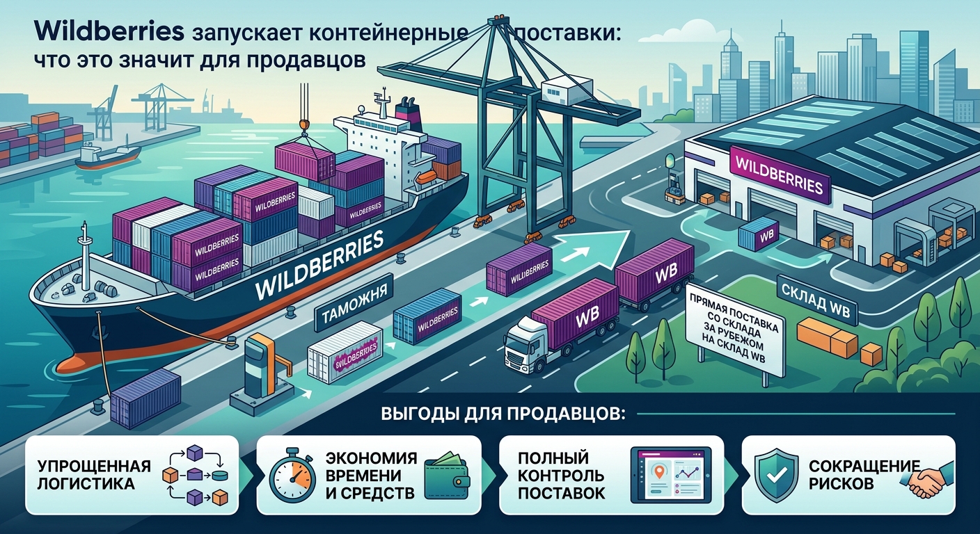 Wildberries запускает контейнерные поставки: что это значит для продавцов